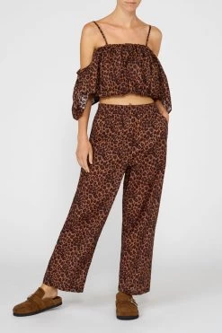 Sundek PANTALONI IN COTONE MUSLIN CON STAMPA LEOPARDATA 9 Sundek PANTALONI IN COTONE MUSLIN CON STAMPA LEOPARDATA -Moda Sconto 8050842690329 20947