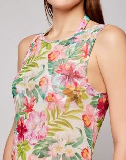 Sundek ABITO SENZA MANICHE CON STAMPA FLOREALE 8 Sundek ABITO SENZA MANICHE CON STAMPA FLOREALE -Moda Sconto 8050842752454 1458