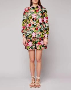 Sundek SHORTS IN COTONE CON STAMPA FLOREALE