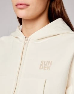 Sundek FELPA FULL ZIP CON CAPPUCCIO E LOGO STAMPATO -Moda Sconto 8050842764235 1503