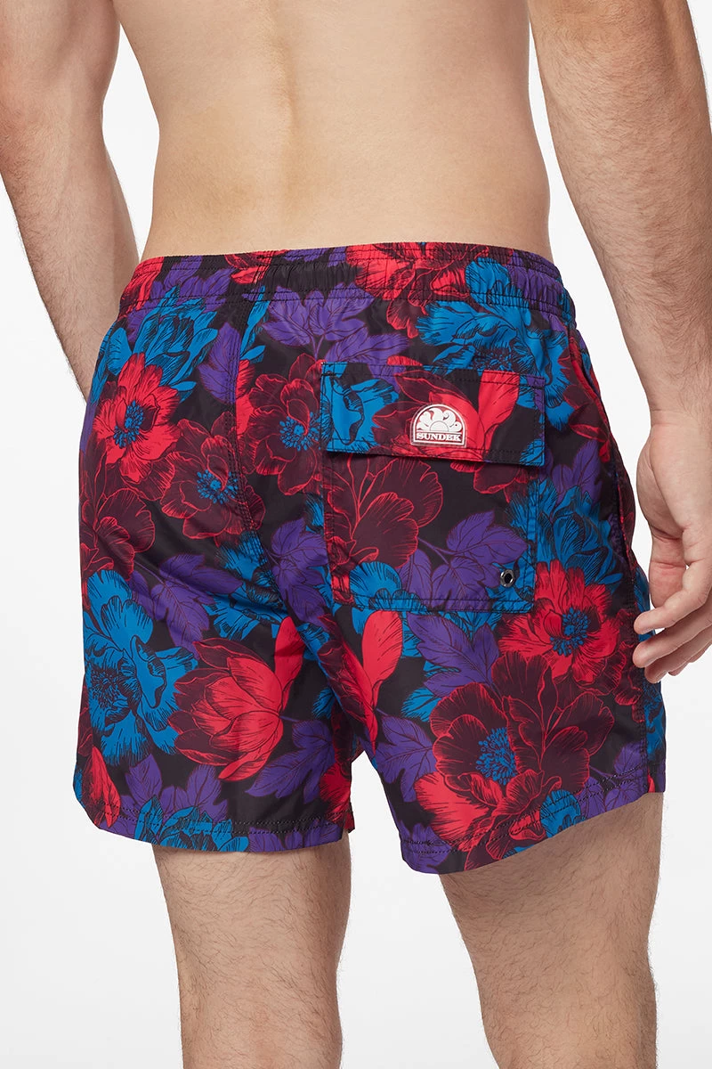 Sundek COSTUME DA BAGNO CORTO VITA ELASTICATA STAMPA PURPLE PRINT 6 Sundek COSTUME DA BAGNO CORTO VITA ELASTICATA STAMPA PURPLE PRINT - immagine 4