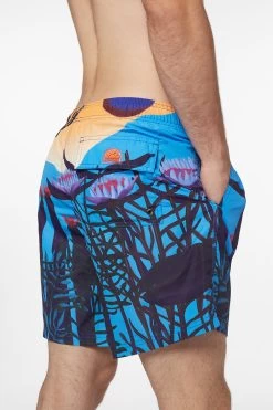 Sundek COSTUME DA BAGNO MEDIO A VITA ELASTICATA STAMPA DREAMING -Moda Sconto M665BDRT4DM C