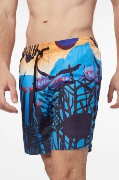 Sundek COSTUME DA BAGNO MEDIO A VITA ELASTICATA STAMPA DREAMING -Moda Sconto M665BDRT4DM D