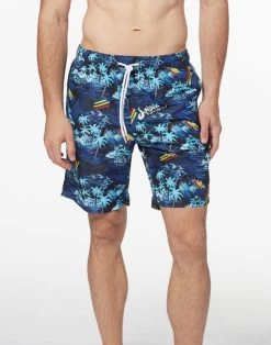 Sundek COSTUME DA BAGNO LUNGO A VITA ELASTICATA STAMPA ALOHA SUMMER