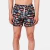 Sundek COSTUME DA BAGNO CORTO CON VITA ELASTICATA E STAMPA LOGHI STORICI -Moda Sconto MAN BDVOLLEY14FA LEVINSWIMTRUNKS BLACK M633BDRT4AR 004AR 4