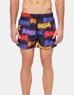 Sundek COSTUME DA BAGNO CORTO CON STAMPA BLAZING