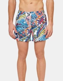 Sundek COSTUME DA BAGNO CORTO CON STAMPA SURF COMIC