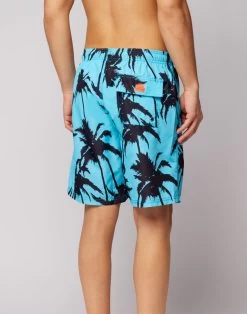 Sundek COSTUME DA BAGNO LUNGO VITA ELASTICATA STAMPA MULTIPALM -Moda Sconto MAN BOARDSHORT MULTIPALMBD CORNFLOWER M717BDRT4MZ 216MZ 2