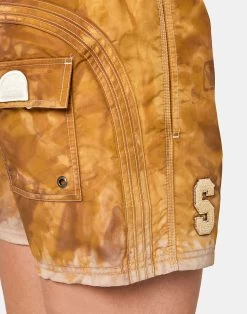 Sundek COSTUME DA BAGNO CORTO VITA ELASTICATA CON PATCH - GOLDENWAVE SPECIAL EDITION -Moda Sconto MAN BOARDSHORT OVERDYEDBDPATCH CURRY01 GM504BDTA1Z3 94201 22
