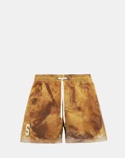Sundek COSTUME DA BAGNO CORTO VITA ELASTICATA CON PATCH - GOLDENWAVE SPECIAL EDITION -Moda Sconto MAN BOARDSHORT OVERDYEDBDPATCH CURRY01 GM504BDTA1Z3 94201 28