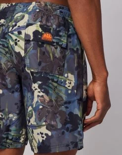 Sundek COSTUME DA BAGNO LUNGO A VITA ELASTICATA STAMPA SPOTTY JUNGLE -Moda Sconto MAN BOARDSHORT SPOTTYJUNGLEBD18 FANGO M717BDRT4JS 108JS 3