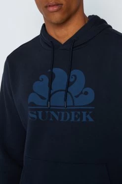 Sundek FELPA CON CAPPUCCIO E LOGO -Moda Sconto MAN HOODIE HOODIE NAVY M146JHF77OT 00700 2