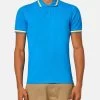 Sundek POLO BRICE IN COTONE PIQUET CON DETTAGLI TRICOLOR 1 Sundek POLO BRICE IN COTONE PIQUET CON DETTAGLI TRICOLOR -Moda Sconto MAN POLO BRICEPOLO REEFBLUE01 M779PLJ6500 77601 7