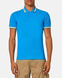 Sundek POLO BRICE IN COTONE PIQUET CON DETTAGLI TRICOLOR