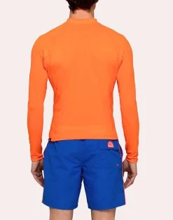 Sundek RASHGUARD GIROCOLLO UPF 50 -Moda Sconto MAN RASHGUARD RASHGUARD FLASHORANGE01 M286RSPY100 57201 10