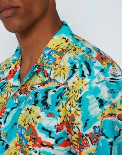 CAMICIA CON STAMPA SUNDEK ROCK ALL OVER -Moda Sconto MAN SHIRT ALLOVERSHIRT MARINE M817SHMU100 052RK 3