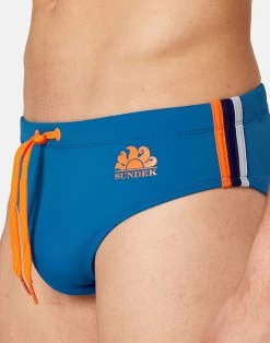 Sundek SLIP MARE DIWALTER 7 Sundek SLIP MARE DIWALTER -Moda Sconto MAN SLIP DIWALTERSWIMBRIEF AEGEANBLUE01 M279SSL3000 77101 20