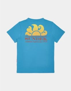 Sundek MINI NEW HERBERT T-SHIRT CON LOGO STAMPA SHADED
