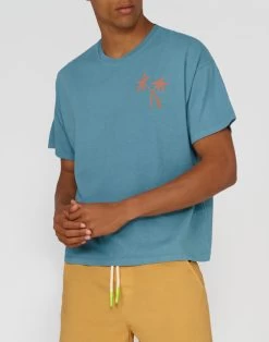 Sundek T-SHIRT CON RICAMO PALME - GOLDENWAVE SPECIAL EDITION