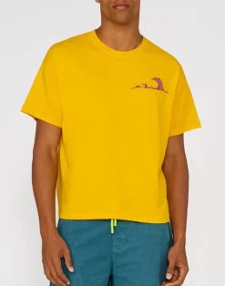 Sundek T-SHIRT CON RICAMO ONDE - GOLDENWAVE SPECIAL EDITION