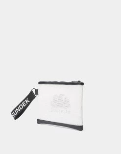 Sundek MINI POCHETTE IN MESH CON LOGO 6 Sundek MINI POCHETTE IN MESH CON LOGO -Moda Sconto Unisex BAG MESHHANDBAG WHITE01 AW829ABP7300 00601 2