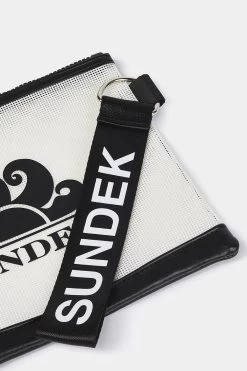 Sundek MINI POCHETTE IN MESH CON LOGO 7 Sundek MINI POCHETTE IN MESH CON LOGO -Moda Sconto Unisex BAG MESHHANDBAG WHITE01 AW829ABP7300 00601 3