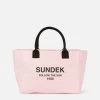 Sundek SHOPPER IN COTONE CANVAS STONE WASHED 1 Sundek SHOPPER IN COTONE CANVAS STONE WASHED -Moda Sconto Unisex BAG REGULARTOTEBAG QUARTZPINK AW832ABCV500 53200 1