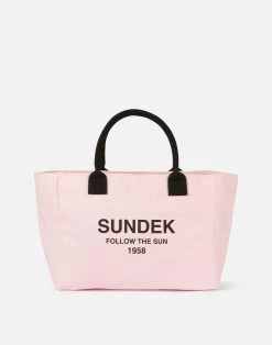 Sundek SHOPPER IN COTONE CANVAS STONE WASHED
