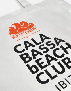 Sundek SHOPPING BAG CALA BASSA -Moda Sconto Unisex BAG SHOPPINGBAGCBBC WHITE AW465ABC25CI 00600 3