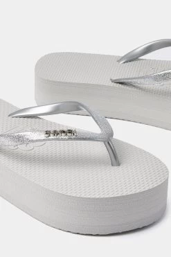 Sundek CIABATTE INFRADITO CON GLITTER E SUOLA ALTA 9 Sundek CIABATTE INFRADITO CON GLITTER E SUOLA ALTA -Moda Sconto Unisex SANDAL FLIPFLOP SILVER AW201ASEL000S 02000 4