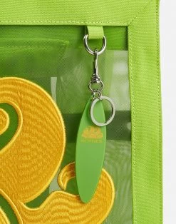 Sundek TOTE GRANDE IN MESH -Moda Sconto WOMAN BAG MAXIMESH LIME01 GAW724ABME100 12401 3