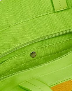 Sundek TOTE GRANDE IN MESH -Moda Sconto WOMAN BAG MAXIMESH LIME01 GAW724ABME100 12401 4