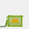 Sundek CLUTCH IN MESH -Moda Sconto WOMAN BAG MESHCLUTCH POUCH LIME01 GAW725ABME100 12401 1