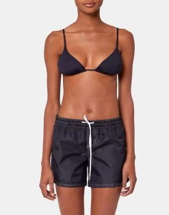 Sundek COAST - PANTALONCINO MARE LUNGHEZZA MEDIA E VITA ELASTICATA -Moda Sconto WOMAN BDELASTICWAIS COASTSHORT BLACK36 W539BDTA100 00436 14