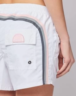Sundek COAST - PANTALONCINO MARE LUNGHEZZA MEDIA VITA ELASTICATA ICONIC TAFFETA -Moda Sconto WOMAN BDELASTICWAIS COASTSHORT WHITE40 W539BDTA100 00640 3