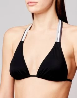 Sundek TOP AMERICANO E SLIP REGOLABILE -Moda Sconto WOMAN BIKINI TRIANGLETOPBIKINI BLACK37 W817KNL30RB 00437 4