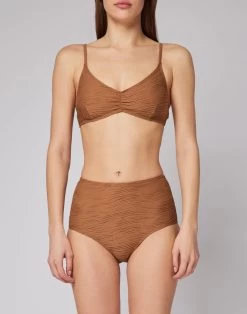 Sundek SLIP CULOTTE A VITA ALTA EFFETTO WAVE -Moda Sconto WOMAN BIKINIBOTTOM BIKINIBOTTOM RAWWOOD GW388KBL7700 97400 1