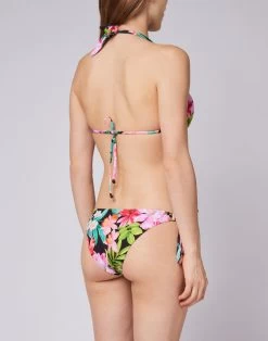 Sundek AMORA - SLIP CON FIOCCHI REGOLABILI E STAMPA FIORITA