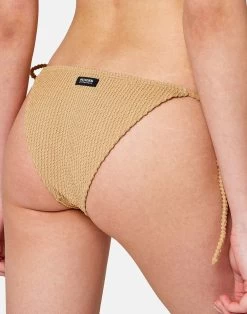 Sundek ANITA - SLIP JACQUARD CON FIANCHI REGOLABILI -Moda Sconto WOMAN BIKINIBOTTOM LACESBOTTOM TAN GW206KBL6600 13000 22