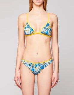 Sundek TOP BRALETTE CON PIPING A CONTRASTO