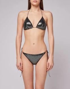 Sundek JENNIFER TOP A TRIANGOLO CON PAILLETTES