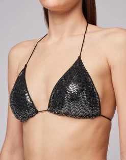 Sundek JENNIFER TOP A TRIANGOLO CON PAILLETTES 7 Sundek JENNIFER TOP A TRIANGOLO CON PAILLETTES -Moda Sconto WOMAN BIKINITOP JENNIFERTOP BLACK W101KTL6700 00400 3