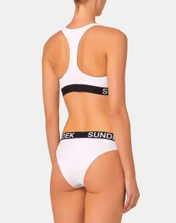 Sundek PAIA TOP SPORTY CON ELASTICO 6 Sundek PAIA TOP SPORTY CON ELASTICO -Moda Sconto WOMAN BIKINITOP PAIASPORTTOP WHITE W299KTL3000 00600 10