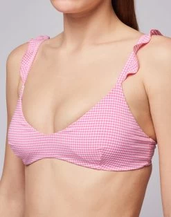 Sundek TOP BRALETTE VICHY 7 Sundek TOP BRALETTE VICHY -Moda Sconto WOMAN BIKINITOP VICHYBRALETTETOP QUARTZPINK W384KTL51VC 532VC 3