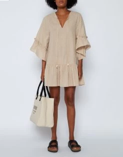 Sundek BLUSA IN COTONE CON MANICHE ARRICCIATE