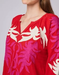 Sundek ABITO CORTO RICAMATO -Moda Sconto WOMAN DRESS EMBROIDEREDDRESS LOBSTER01 GW622DRMU200 70701 4