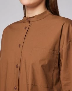 Sundek CHEMISIER IN POPELINE DI COTONE -Moda Sconto WOMAN DRESS POPELINEDRESS RAWWOOD GW768DRPI200 97400 5