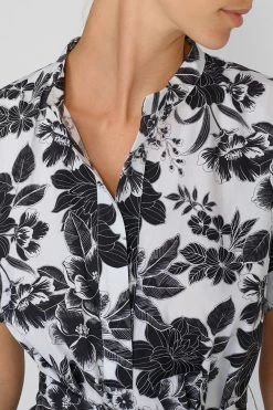 Sundek ABITO LUNGO IN POPELINE DI COTONE CON STAMPA ZAGABRA -Moda Sconto WOMAN DRESS POPELINEDRESS WHITE GW063DRPI4ZA 006ZA 3