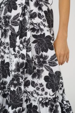 Sundek ABITO LUNGO IN POPELINE DI COTONE CON STAMPA ZAGABRA -Moda Sconto WOMAN DRESS POPELINEDRESS WHITE GW063DRPI4ZA 006ZA 5