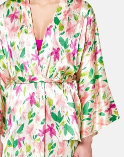 Sundek KIMONO CORTO IN SETA -Moda Sconto WOMAN DRESS PRINTEDSILKKIMONO CALLA GW462DRSI1F8 792F8 27